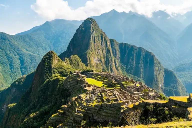 Antigua ciudad inca de Machu Picchu en Peru